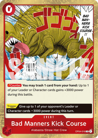Bad Manners Kick Course (Reprint) [Premium Booster -The Best- Vol. 2] Bandai