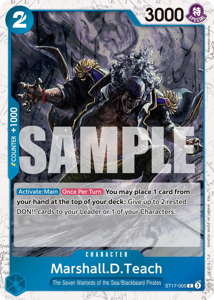 Marshall.D.Teach (ST17-005) (Pirate Foil) [Premium Booster -The Best- Vol. 2] Bandai
