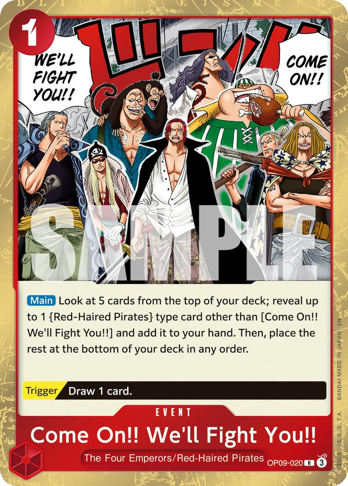 Come On!! We'll Fight You!! (Reprint) [Premium Booster -The Best- Vol. 2] Bandai