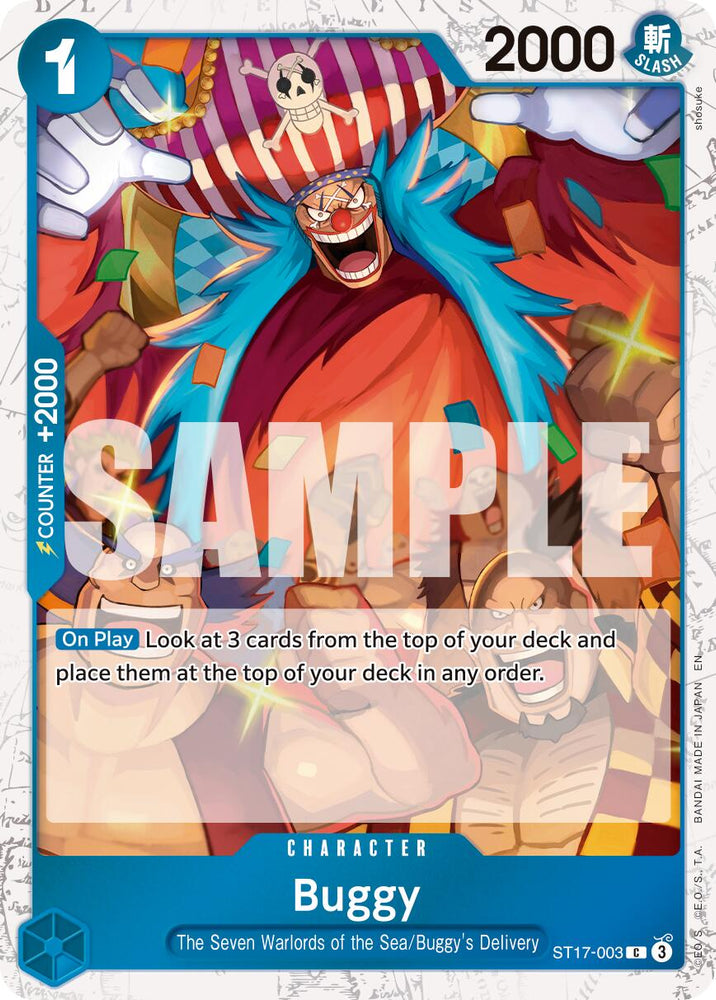 Buggy (ST17-003) (Pirate Foil) [Premium Booster -The Best- Vol. 2] Bandai