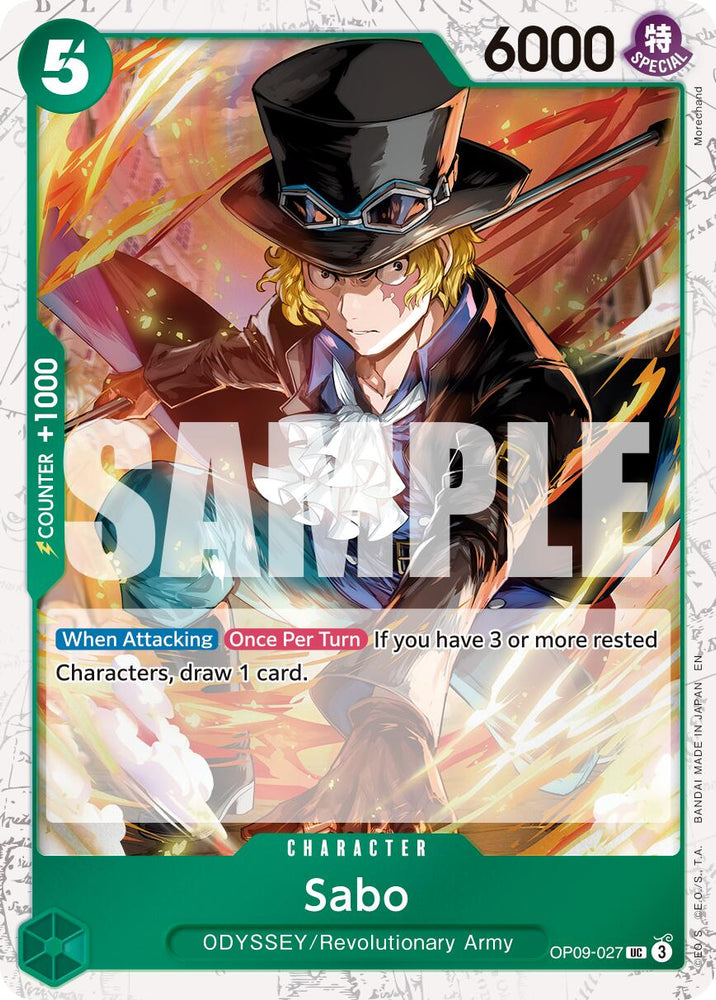 Sabo (OP09-027) (Pirate Foil) [Premium Booster -The Best- Vol. 2] Bandai