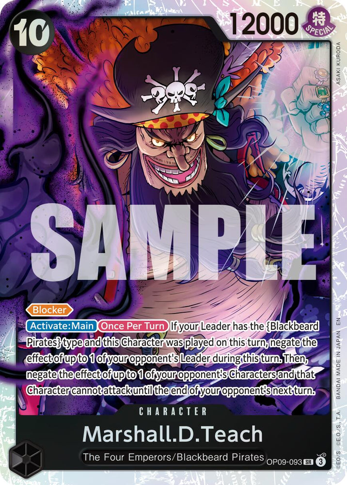 Marshall.D.Teach (OP09-093) (Reprint) [Premium Booster -The Best- Vol. 2] Bandai