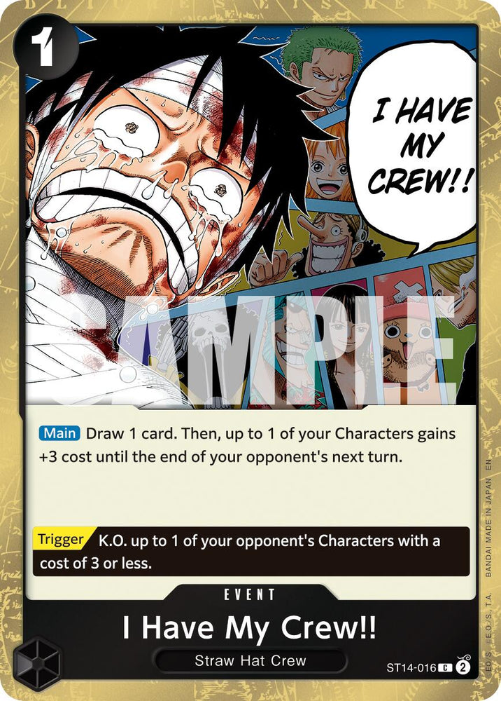 I Have My Crew!! (Pirate Foil) [Premium Booster -The Best- Vol. 2] Bandai