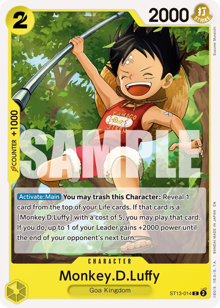 Monkey.D.Luffy (ST13-014) (Reprint) [Premium Booster -The Best- Vol. 2] Bandai