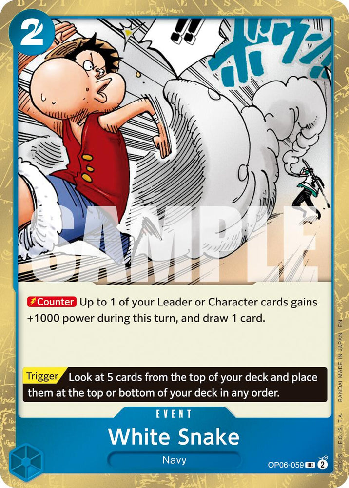 White Snake (Pirate Foil) [Premium Booster -The Best- Vol. 2] Bandai