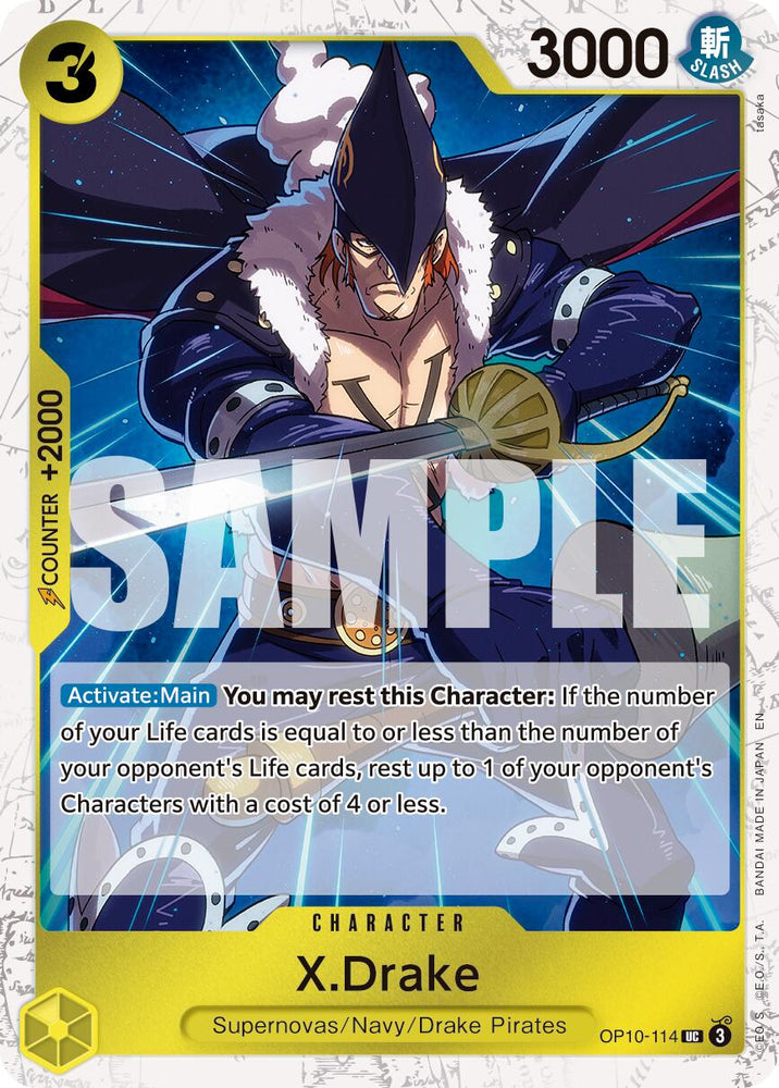 X.Drake (Pirate Foil) [Premium Booster -The Best- Vol. 2] Bandai