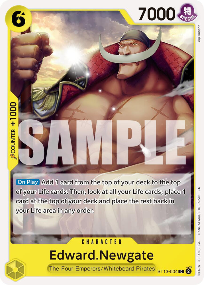 Edward.Newgate (ST13-004) (Reprint) [Premium Booster -The Best- Vol. 2] Bandai