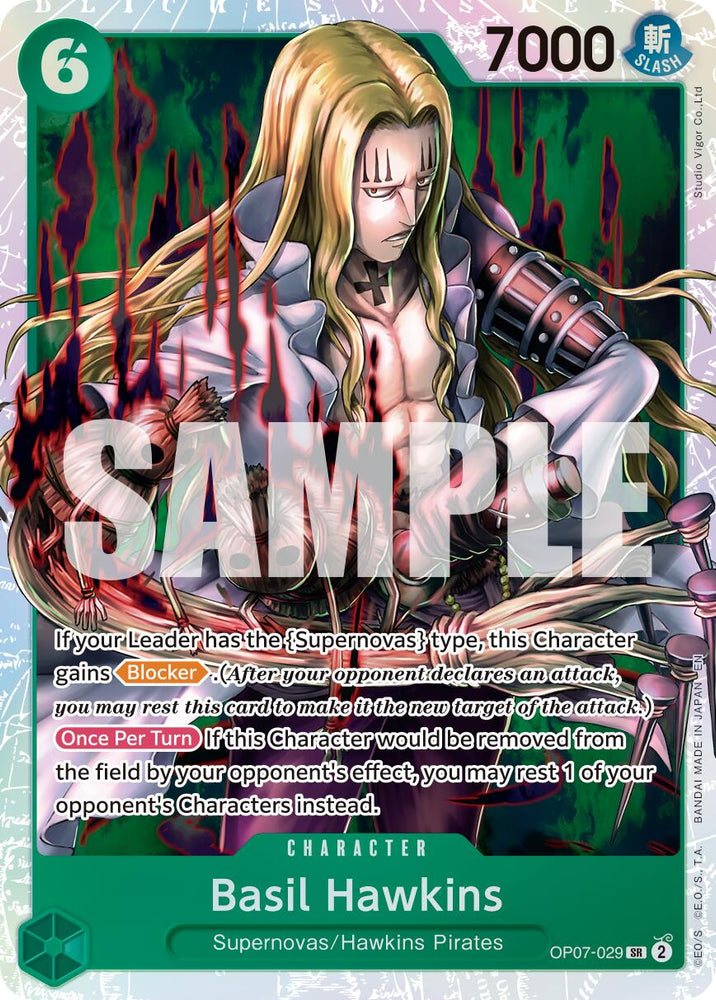 Basil Hawkins (OP07-029) (Reprint) [Premium Booster -The Best- Vol. 2] Bandai