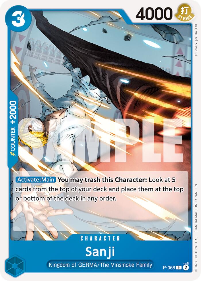 Sanji (P-068) (Reprint) [Premium Booster -The Best- Vol. 2] Bandai