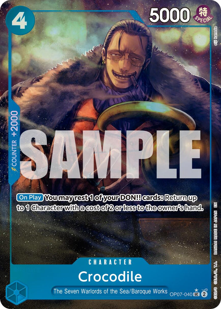 Crocodile (OP07-040) (Alternate Art) [Premium Booster -The Best- Vol. 2] Bandai