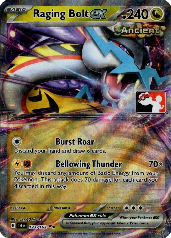 Raging Bolt ex (123/162) (Prize Pack Series 5) [Prize Pack Series Five] Pokémon