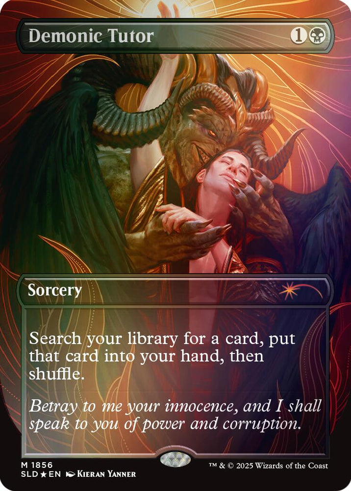 Demonic Tutor (Rainbow Foil) [Secret Lair Drop Series] Magic: The Gathering