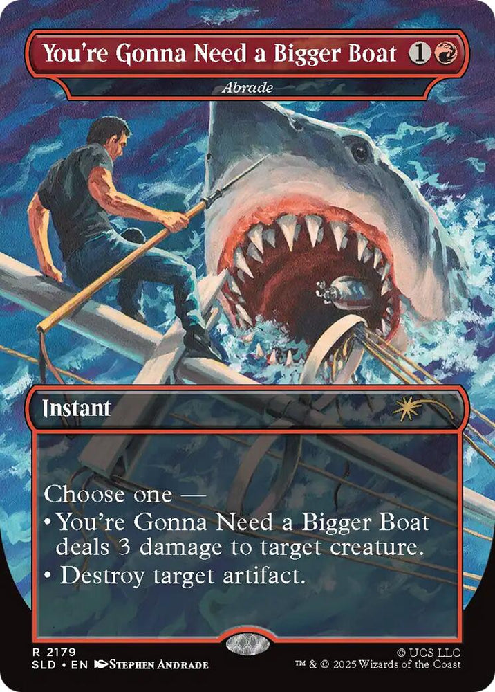 You're Gonna Need a Bigger Boat - Abrade [Secret Lair Drop Series] Magic: The Gathering