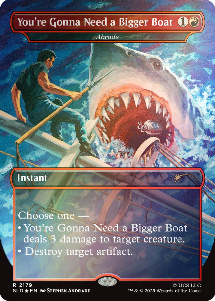 You're Gonna Need a Bigger Boat - Abrade (Rainbow Foil) [Secret Lair Drop Series] Magic: The Gathering