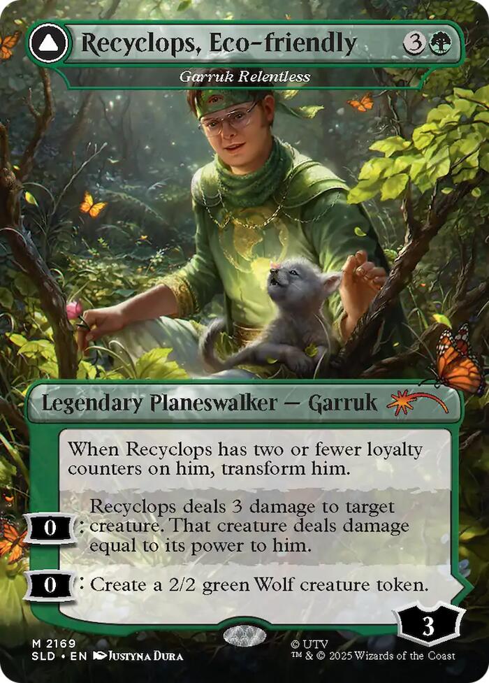 Recyclops, Eco-friendly - Garruk Relentless [Secret Lair Drop Series] Magic: The Gathering
