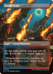 Steam Vents (Borderless) [Lorwyn Eclipsed] Magic: The Gathering