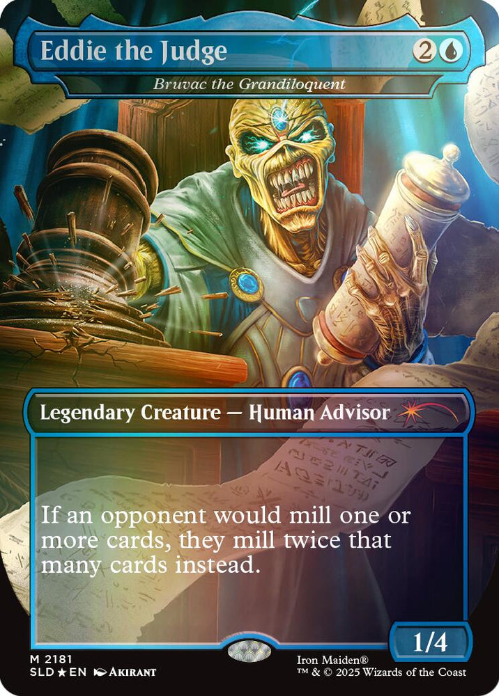 Eddie the Judge - Bruvac the Grandiloquent (Rainbow Foil) [Secret Lair Drop Series] Magic: The Gathering