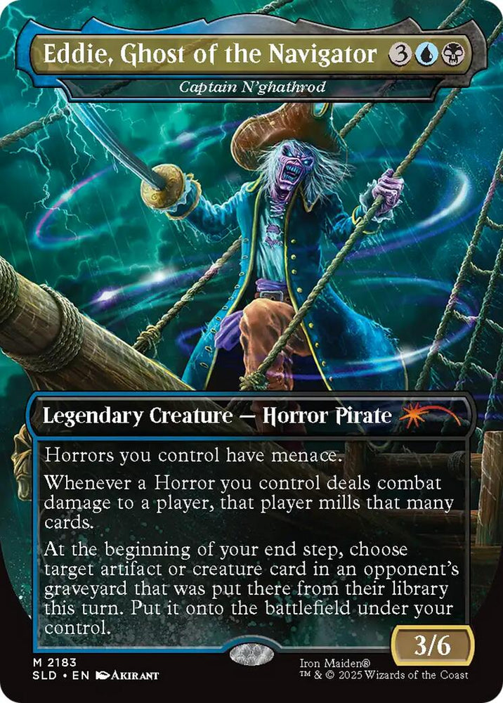 Eddie, Ghost of the Navigator - Captain N'ghathrod [Secret Lair Drop Series] Magic: The Gathering