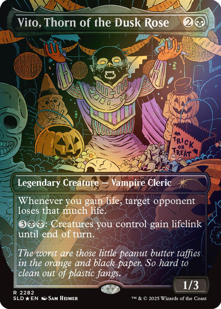 Vito, Thorn of the Dusk Rose (Rainbow Foil) [Secret Lair Drop Series] Magic: The Gathering