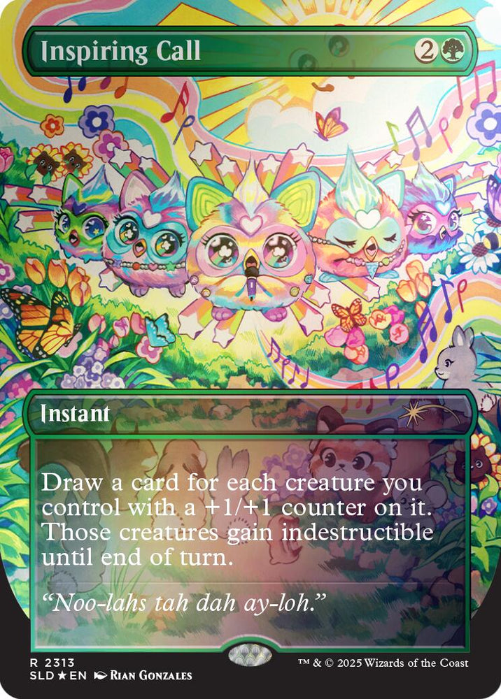 Inspiring Call (Rainbow Foil) [Secret Lair Drop Series] Magic: The Gathering