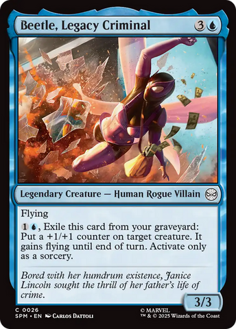 Beetle, Legacy Criminal [Marvel's Spider-Man] Magic: The Gathering