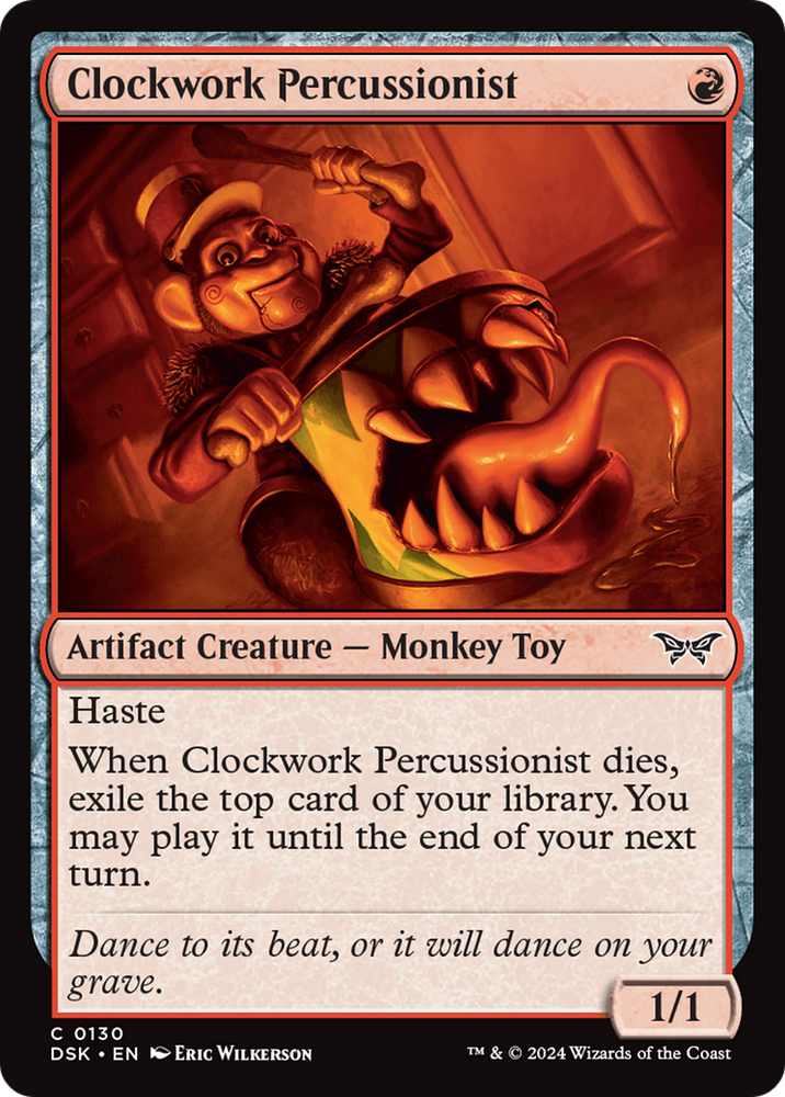 Clockwork Percussionist (0130) [Duskmourn: House of Horror] Magic: The Gathering