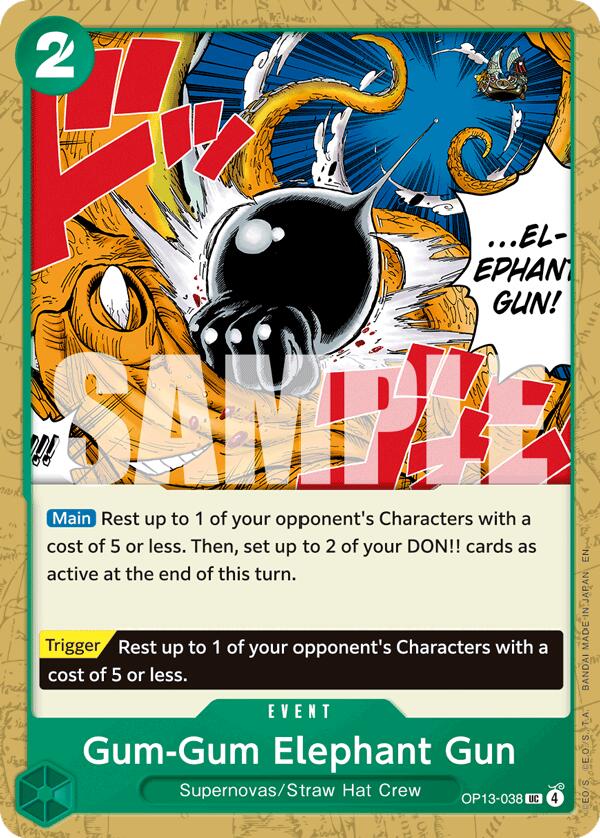 Gum-Gum Elephant Gun [Carrying On His Will] Bandai