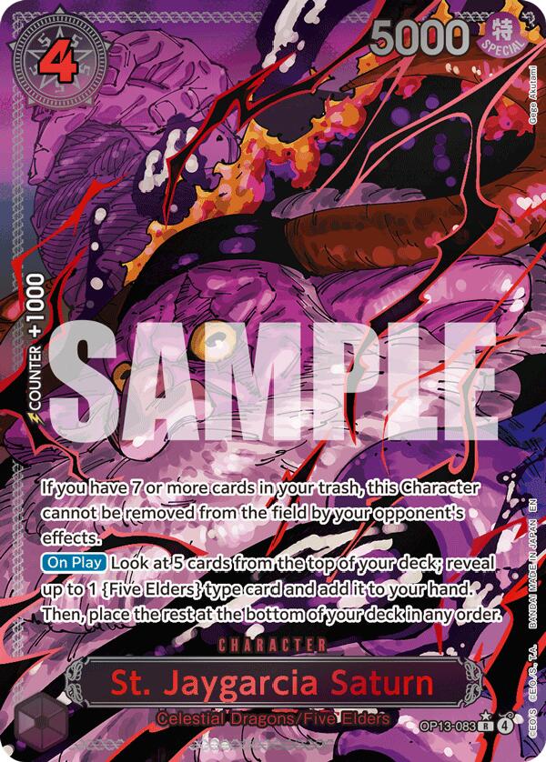 St. Jaygarcia Saturn (Parallel) [Carrying On His Will] Bandai