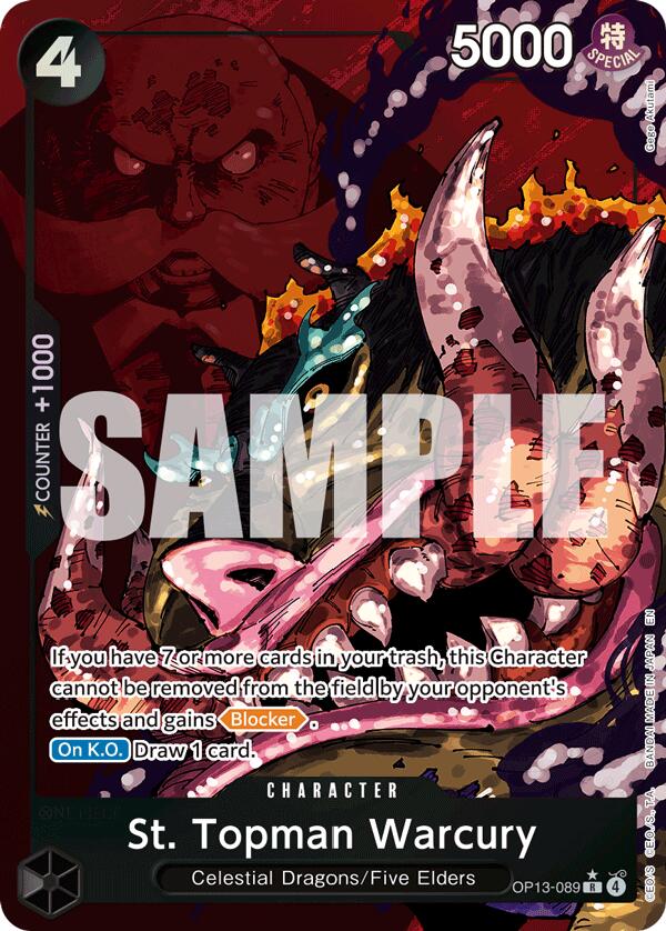 St. Topman Warcury (Alternate Art) [Carrying On His Will] Bandai