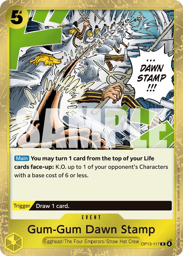 Gum-Gum Dawn Stamp [Carrying On His Will] Bandai