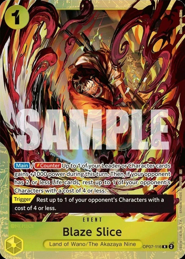 Blaze Slice [One Piece Promotion Cards] Bandai