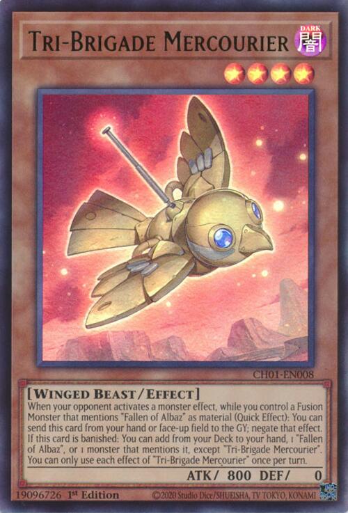 Tri-Brigade Mercourier [CH01-EN008] Ultra Rare Yu-Gi-Oh!