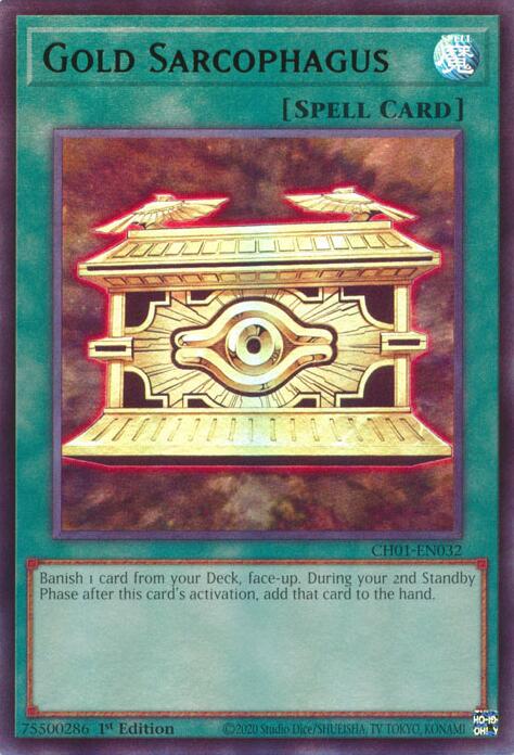 Gold Sarcophagus [CH01-EN032] Ultra Rare Yu-Gi-Oh!