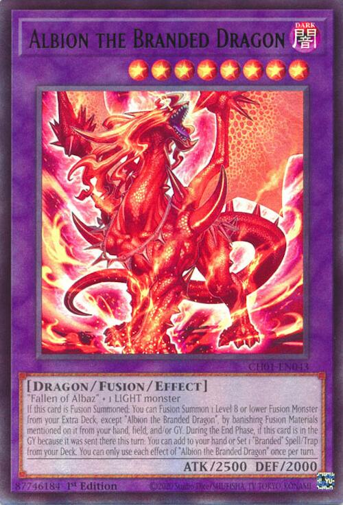 Albion the Branded Dragon [CH01-EN043] Ultra Rare Yu-Gi-Oh!