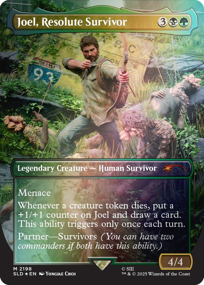Joel, Resolute Survivor (Rainbow Foil) [Secret Lair Drop Series] Magic: The Gathering