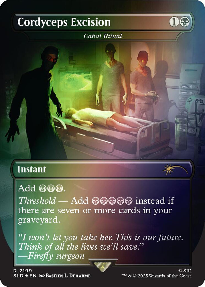 Cordyceps Excision - Cabal Ritual (Rainbow Foil) [Secret Lair Drop Series] Magic: The Gathering