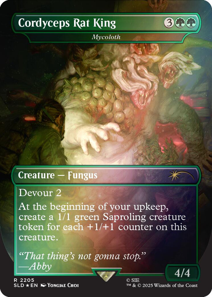 Cordyceps Rat King - Mycoloth (Rainbow Foil) [Secret Lair Drop Series] Magic: The Gathering