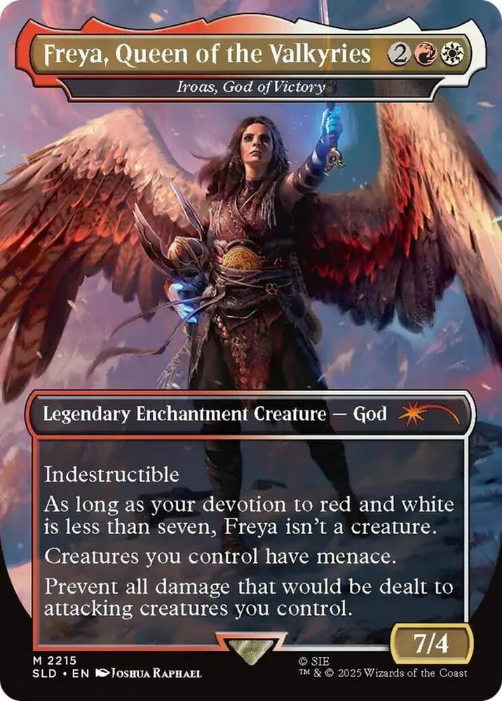 Freya, Queen of the Valkyries - Iroas, God of Victory [Secret Lair Drop Series] Magic: The Gathering