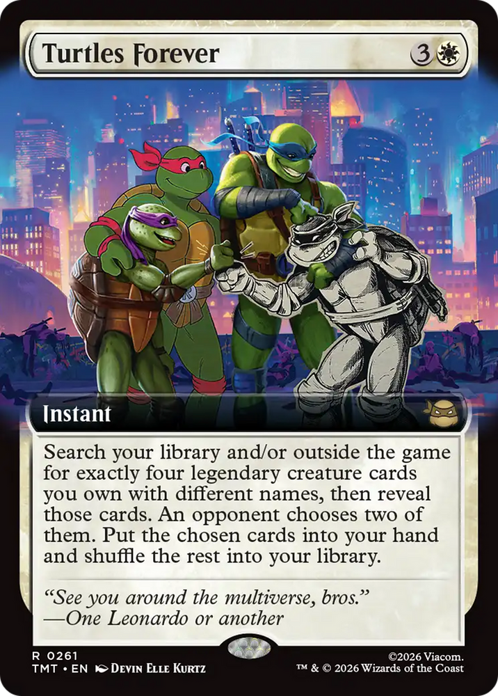 Turtles Forever (Extended Art) [Teenage Mutant Ninja Turtles] Magic: The Gathering