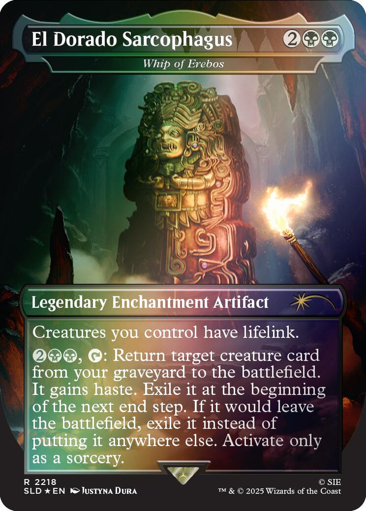 El Dorado Sarcophagus - Whip of Erebos (Rainbow Foil) [Secret Lair Drop Series] Magic: The Gathering