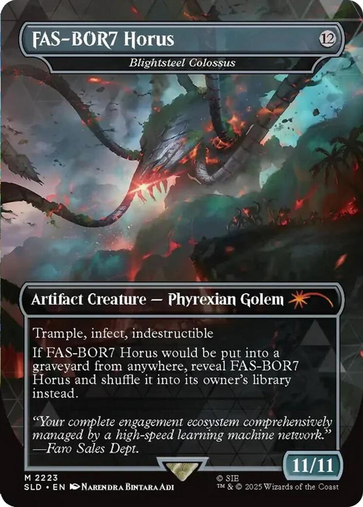 FAS-BOR7 Horus - Blightsteel Colossus [Secret Lair Drop Series] Magic: The Gathering