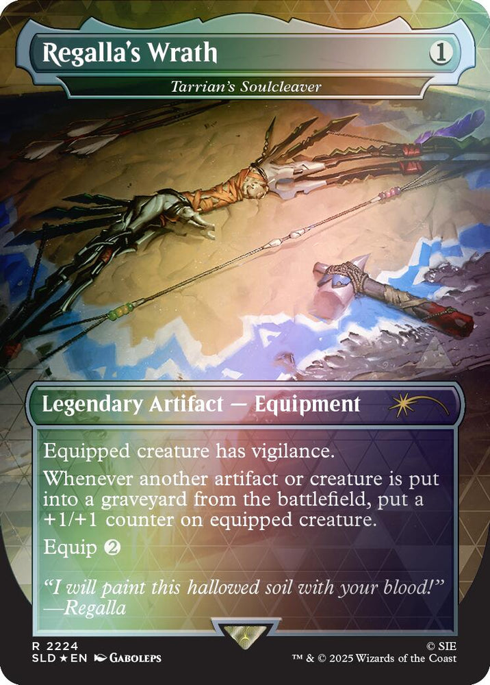 Regalla's Wrath - Tarrian's Soulcleaver (Rainbow Foil) [Secret Lair Drop Series] Magic: The Gathering