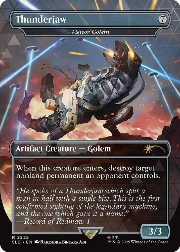 Thunderjaw - Meteor Golem [Secret Lair Drop Series] Magic: The Gathering