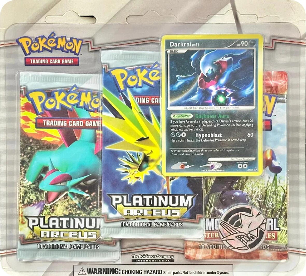 Platinum: Arceus - 3 Pack Blister (Darkrai) Pokémon