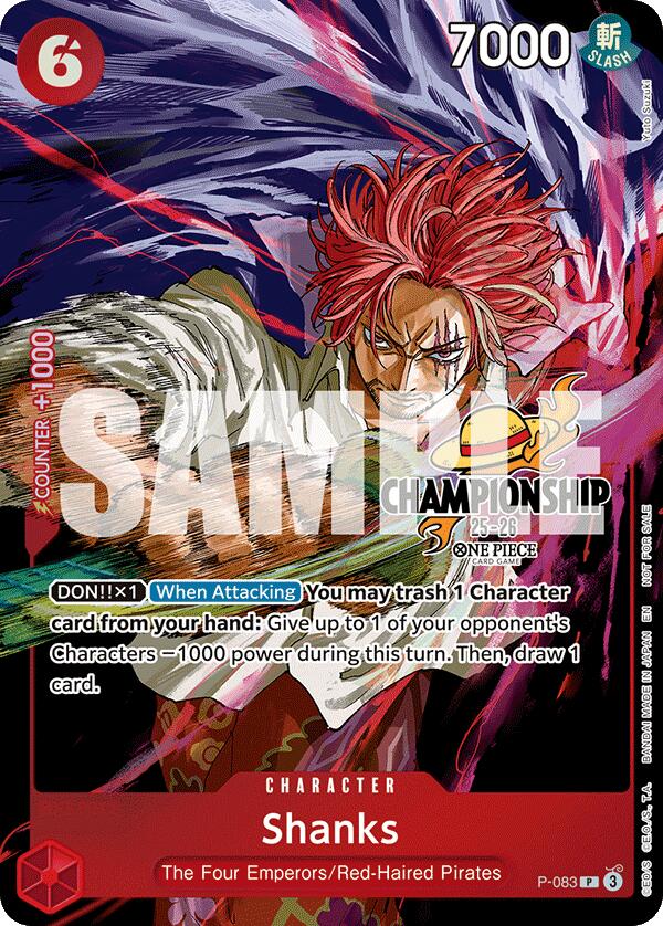 Shanks (CS 25-26 Event Pack Finalist Ver.) [One Piece Promotion Cards] Bandai