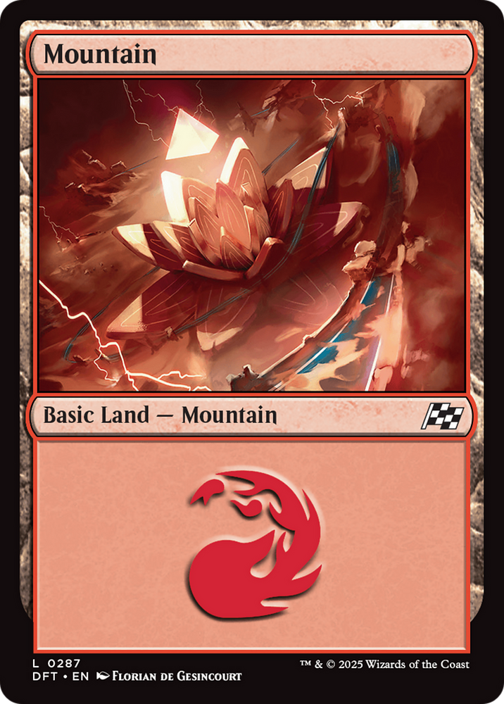 Mountain (0287) [Aetherdrift] Magic: The Gathering