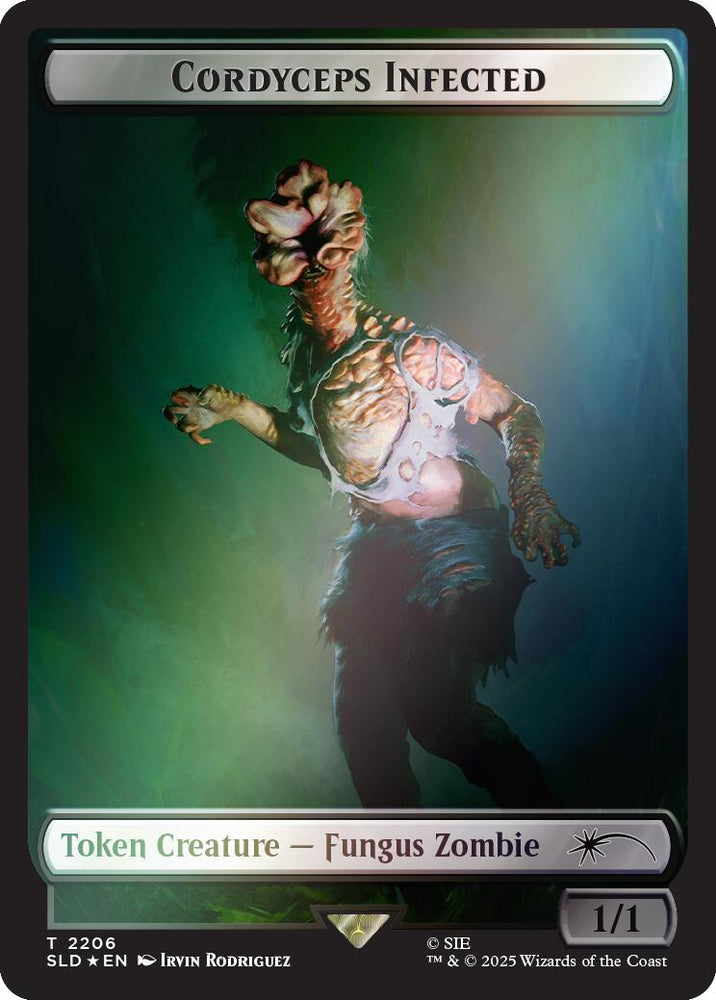 Cordyceps Infected Token (2206) (Rainbow Foil) [Secret Lair Drop Series] Magic: The Gathering