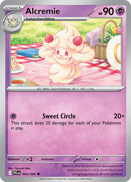 Alcremie (044/094) (Reverse Holo) [Mega Evolution: Phantasmal Flames] Pokémon