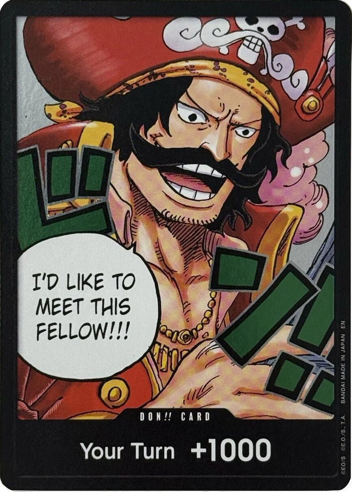DON!! Card (Gol.D.Roger) [Carrying On His Will] Bandai