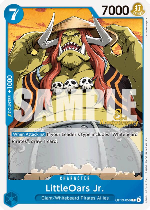 LittleOars Jr. [Carrying On His Will: 3rd Anniversary Tournament Cards] Bandai